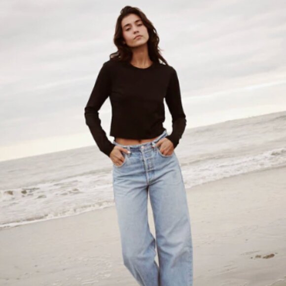 V I N C E N T J A M E S Tops - Margaret Fitted Merino Long Sleeve